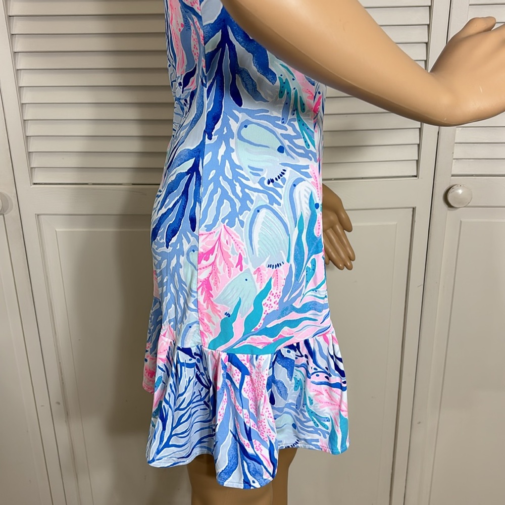 Lilly Pulitzer Meryl Ace Tennis Dress Kaleidoscope Coral Medium - Picture 11 of 16
